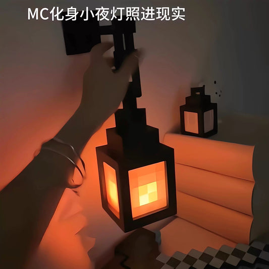 My World Pixel Night Light - Retro Game-Themed Bedroom Decor