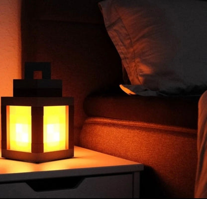 My World Pixel Night Light - Retro Game-Themed Bedroom Decor