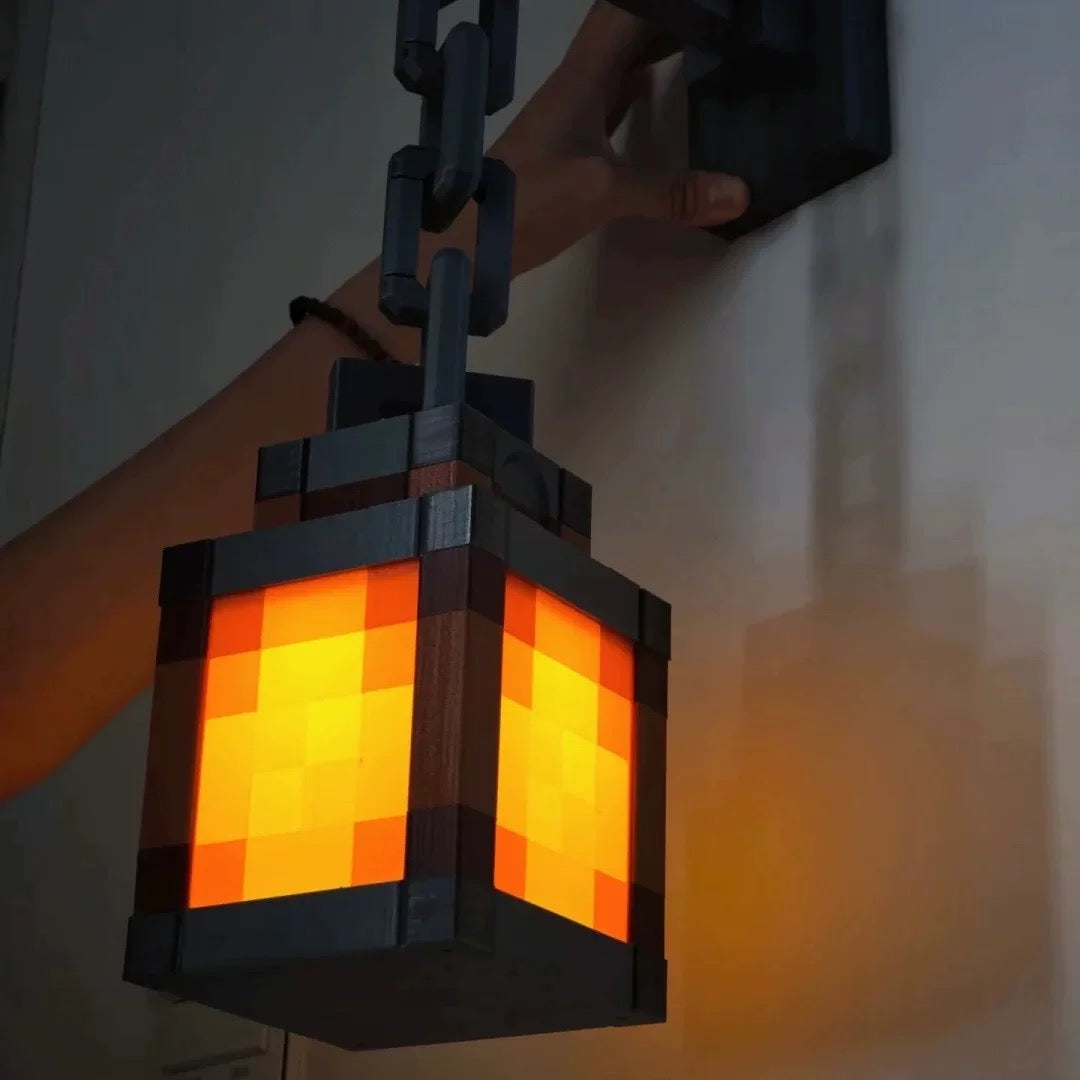 My World Pixel Night Light - Retro Game-Themed Bedroom Decor