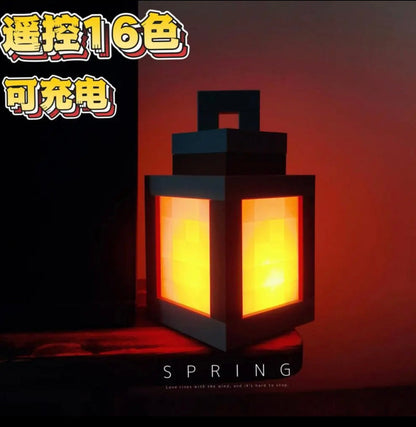 My World Pixel Night Light - Retro Game-Themed Bedroom Decor