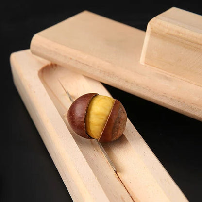 Chestnut Cutter - Easy Grip Nut Splitter with Safety Lock