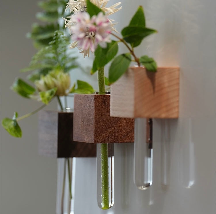 Solid Wood Magnetic Vase (Buy One Get One Free)