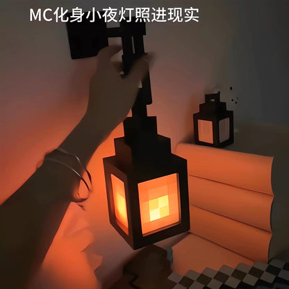 My World Pixel Night Light - Retro Game-Themed Bedroom Decor