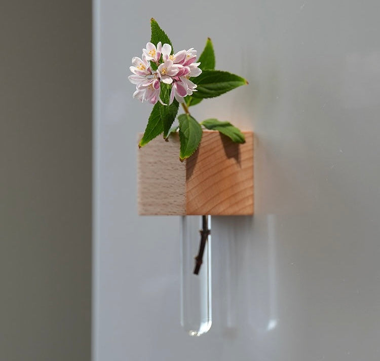 Solid Wood Magnetic Vase (Buy One Get One Free)