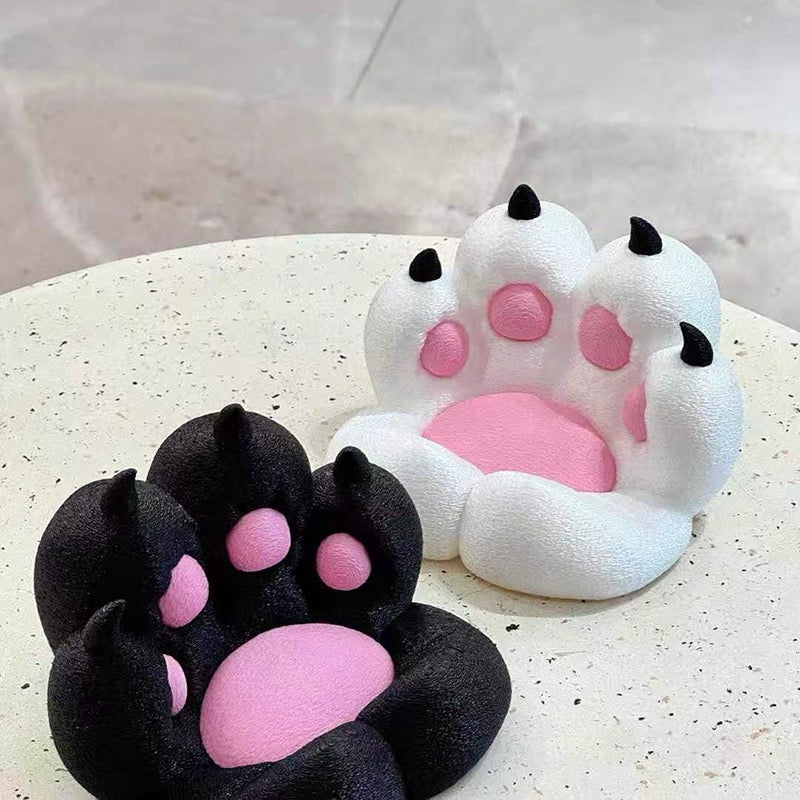 Cat Paw Phone Grip Stand - Cute Cartoon Animal Phone Holder for Desk & Car