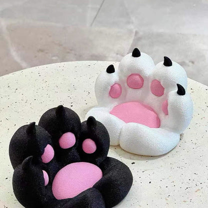 Cat Paw Phone Grip Stand - Cute Cartoon Animal Phone Holder for Desk & Car