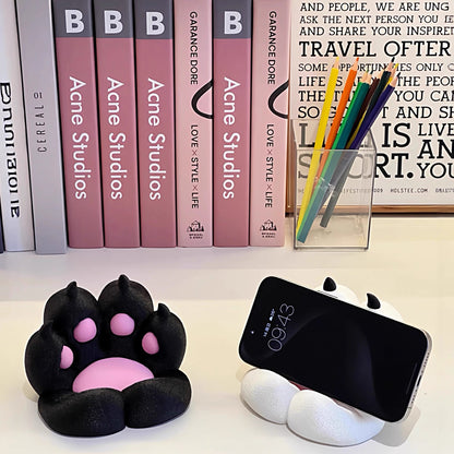 Cat Paw Phone Grip Stand - Cute Cartoon Animal Phone Holder for Desk & Car