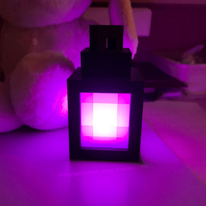 My World Pixel Night Light - Retro Game-Themed Bedroom Decor