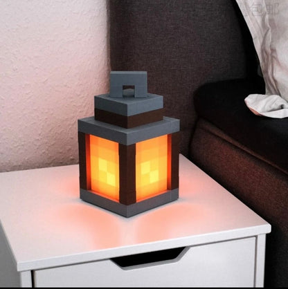 My World Pixel Night Light - Retro Game-Themed Bedroom Decor