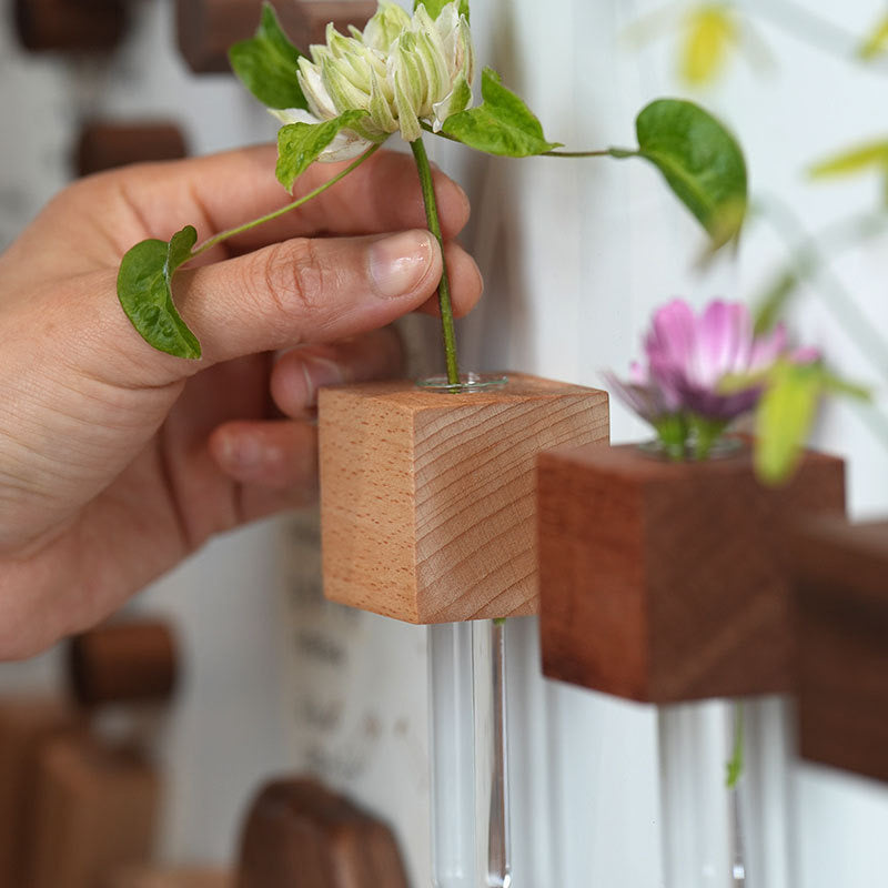 Solid Wood Magnetic Vase (Buy One Get One Free)
