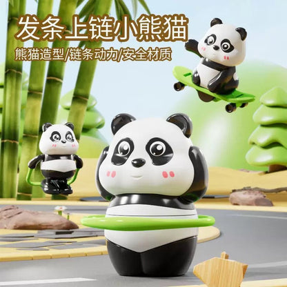Clockwork Panda Set (3pcs) - Wind-Up Mechanical Toy Collection