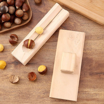 Chestnut Cutter - Easy Grip Nut Splitter with Safety Lock