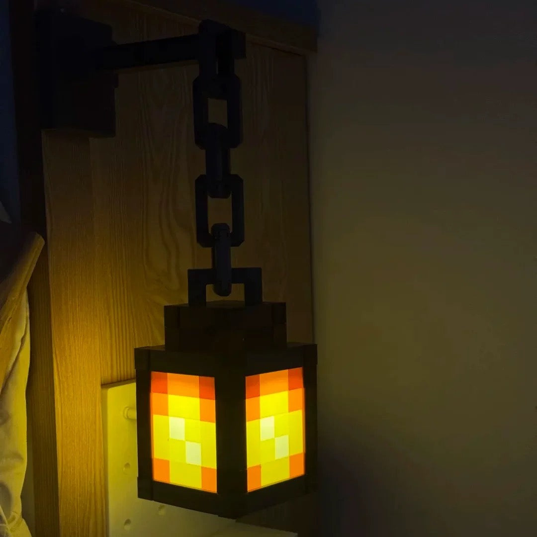 My World Pixel Night Light - Retro Game-Themed Bedroom Decor